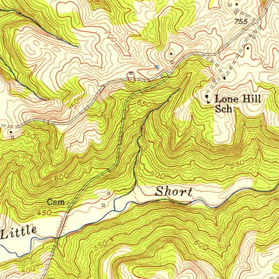 United States Geological Survey Falls Of Rough, KY (1953, 24000-Scale) digital map
