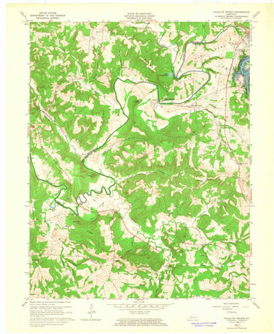 United States Geological Survey Falls Of Rough, KY (1963, 24000-Scale) digital map