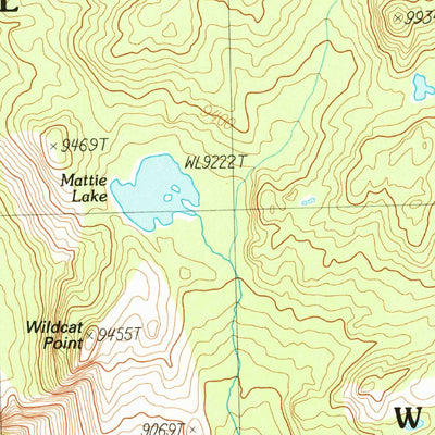 United States Geological Survey Falls Ridge, CA (1990, 24000-Scale) digital map