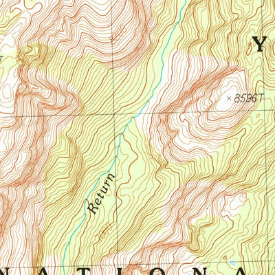United States Geological Survey Falls Ridge, CA (1990, 24000-Scale) digital map