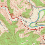United States Geological Survey Fallsburg, KY-WV (1953, 24000-Scale) digital map