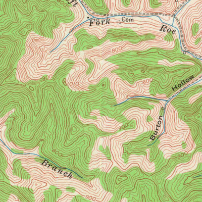 United States Geological Survey Fallsburg, KY-WV (1953, 24000-Scale) digital map