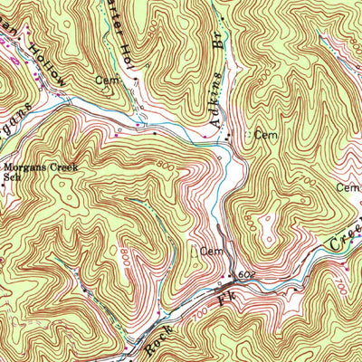 United States Geological Survey Fallsburg, KY-WV (1971, 24000-Scale) digital map