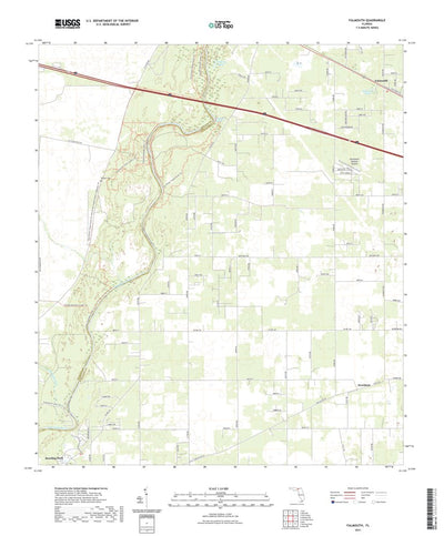 United States Geological Survey Falmouth, FL (2021, 24000-Scale) digital map