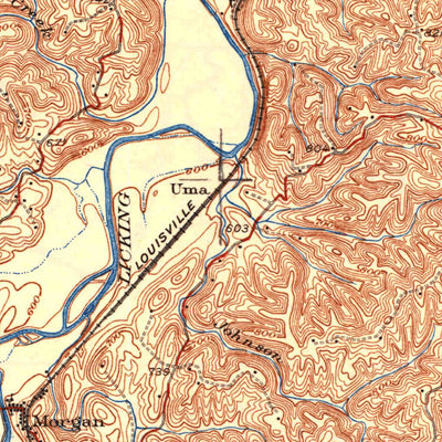 United States Geological Survey Falmouth, KY (1936, 62500-Scale) digital map