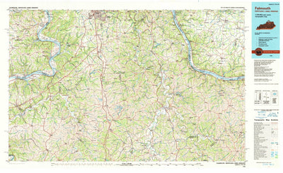 United States Geological Survey Falmouth, KY-OH-IN (1986, 100000-Scale) digital map