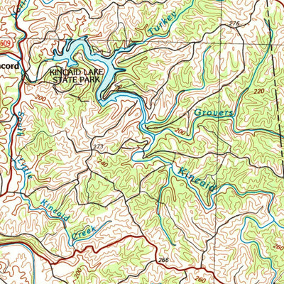 United States Geological Survey Falmouth, KY-OH-IN (1986, 100000-Scale) digital map