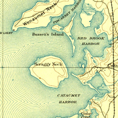 United States Geological Survey Falmouth, MA (1888, 62500-Scale) digital map