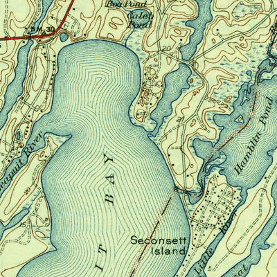 United States Geological Survey Falmouth, MA (1941, 31680-Scale) digital map