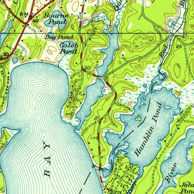 United States Geological Survey Falmouth, MA (1946, 31680-Scale) digital map