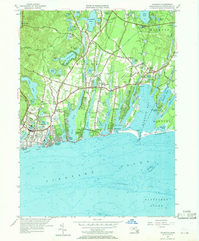 United States Geological Survey Falmouth, MA (1957, 24000-Scale) digital map