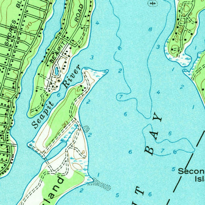 United States Geological Survey Falmouth, MA (1957, 24000-Scale) digital map