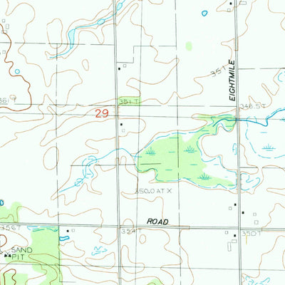 United States Geological Survey Falmouth, MI (1983, 25000-Scale) digital map