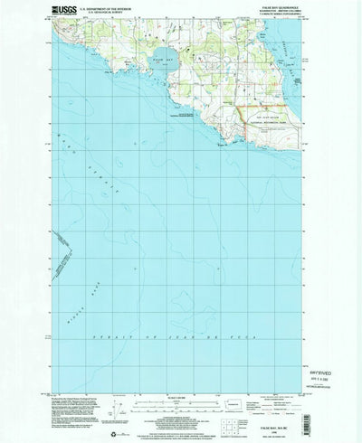 United States Geological Survey False Bay, WA (1998, 24000-Scale) digital map