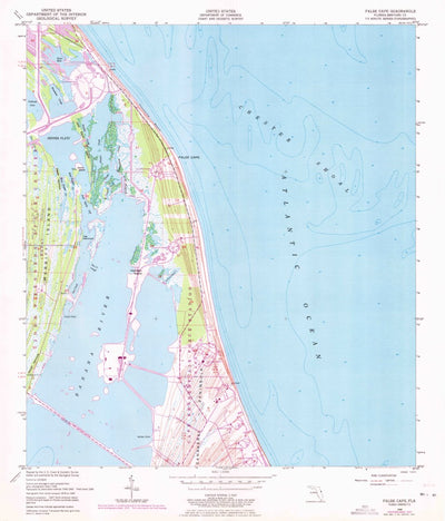 United States Geological Survey False Cape, FL (1949, 24000-Scale) digital map