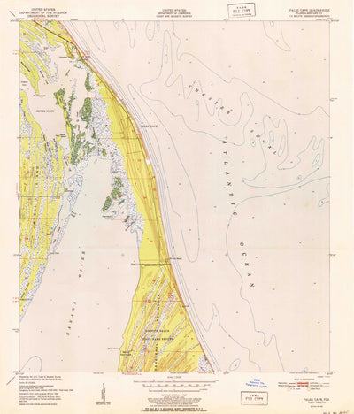 United States Geological Survey False Cape, FL (1951, 24000-Scale) digital map