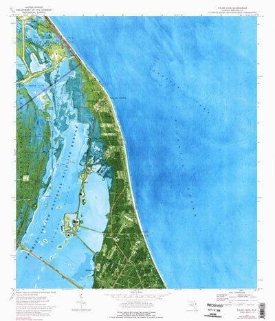 United States Geological Survey False Cape, FL (1976, 24000-Scale) digital map