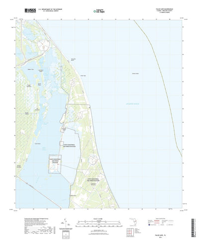 United States Geological Survey False Cape, FL (2021, 24000-Scale) digital map