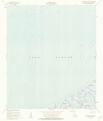 United States Geological Survey False Mouth Bayou, LA (1955, 24000-Scale) digital map