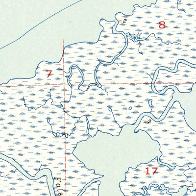 United States Geological Survey False Mouth Bayou, LA (1955, 24000-Scale) digital map