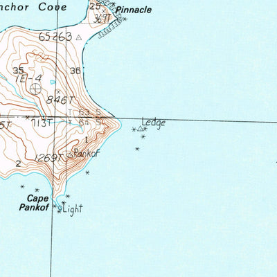 United States Geological Survey False Pass C-4, AK (1989, 63360-Scale) digital map