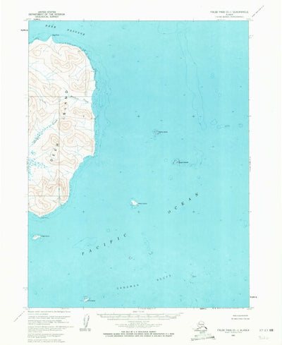 United States Geological Survey False Pass D-1, AK (1963, 63360-Scale) digital map