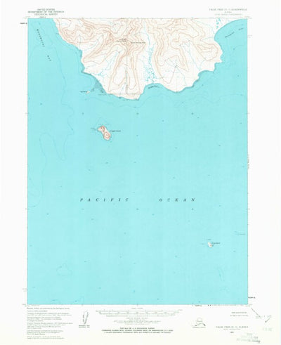 United States Geological Survey False Pass D-3, AK (1963, 63360-Scale) digital map