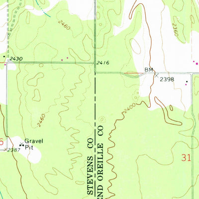 United States Geological Survey Fan Lake, WA (1968, 24000-Scale) digital map