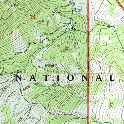 United States Geological Survey Fan Mountain, MT (1997, 24000-Scale) digital map