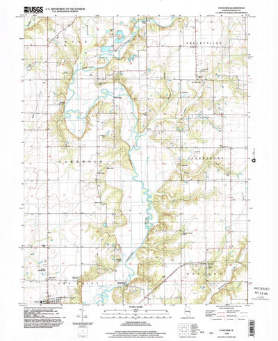 United States Geological Survey Fancher, IL (1998, 24000-Scale) digital map
