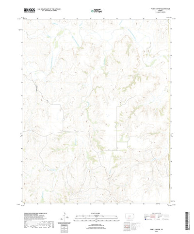 United States Geological Survey Fancy Canyon, KS (2022, 24000-Scale) digital map