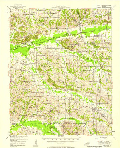 United States Geological Survey Fancy Farm, KY (1952, 62500-Scale) digital map