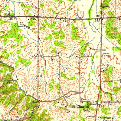 United States Geological Survey Fancy Farm, KY (1952, 62500-Scale) digital map
