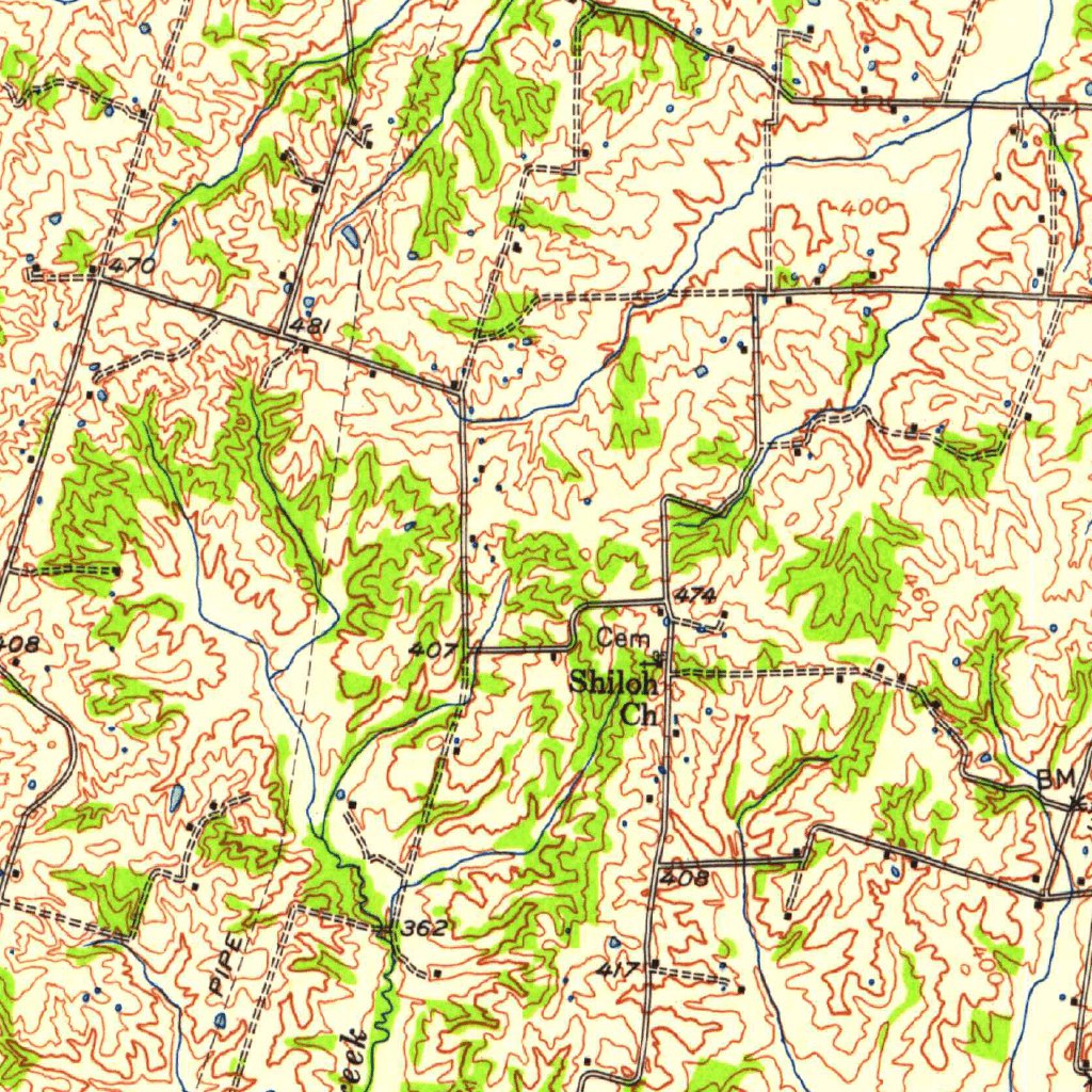 Fancy Farm, KY (1952, 62500-Scale) Map by United States Geological ...