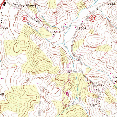 United States Geological Survey Fancy Gap, VA (1968, 24000-Scale) digital map