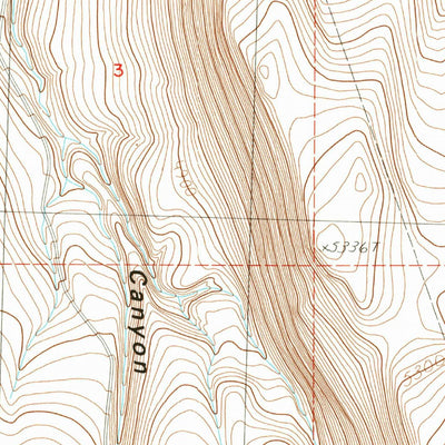 United States Geological Survey Fandango Canyon, OR (1986, 24000-Scale) digital map