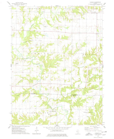 United States Geological Survey Fandon, IL (1974, 24000-Scale) digital map