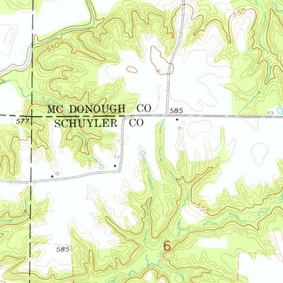 United States Geological Survey Fandon, IL (1974, 24000-Scale) digital map