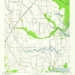 United States Geological Survey Fannett East, TX (1943, 24000-Scale) digital map
