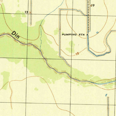 United States Geological Survey Fannett East, TX (1945, 31680-Scale) digital map