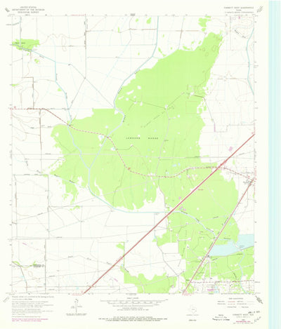 United States Geological Survey Fannett West, TX (1962, 24000-Scale) digital map