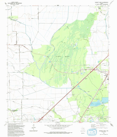 United States Geological Survey Fannett West, TX (1993, 24000-Scale) digital map