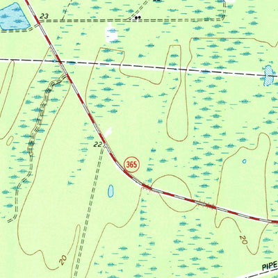 United States Geological Survey Fannett West, TX (1993, 24000-Scale) digital map