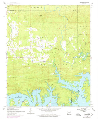 United States Geological Survey Fannie, AR (1962, 24000-Scale) digital map
