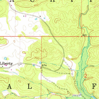 United States Geological Survey Fannie, AR (1962, 24000-Scale) digital map