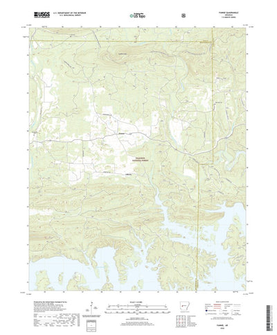 United States Geological Survey Fannie, AR (2020, 24000-Scale) digital map