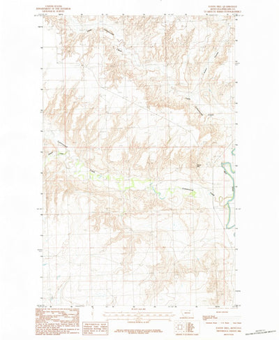 United States Geological Survey Fanny Hill, MT (1984, 24000-Scale) digital map
