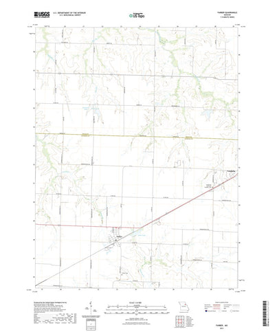 United States Geological Survey Farber, MO (2021, 24000-Scale) digital map