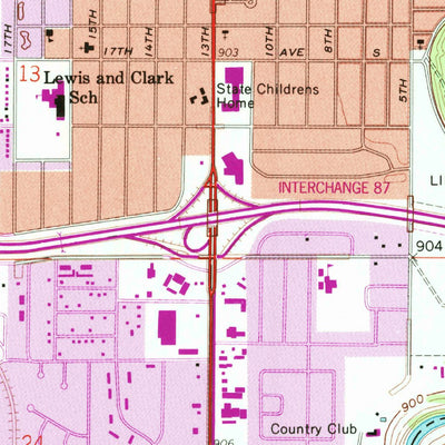United States Geological Survey Fargo South, ND-MN (1959, 24000-Scale) digital map