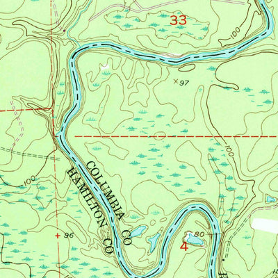 United States Geological Survey Fargo SW, FL-GA (1955, 24000-Scale) digital map